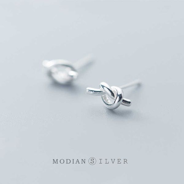 

genuine 100% 925 sterling silver minimalism exquisite stud earrings for women girl party jewelry gifts 210707, Golden;silver