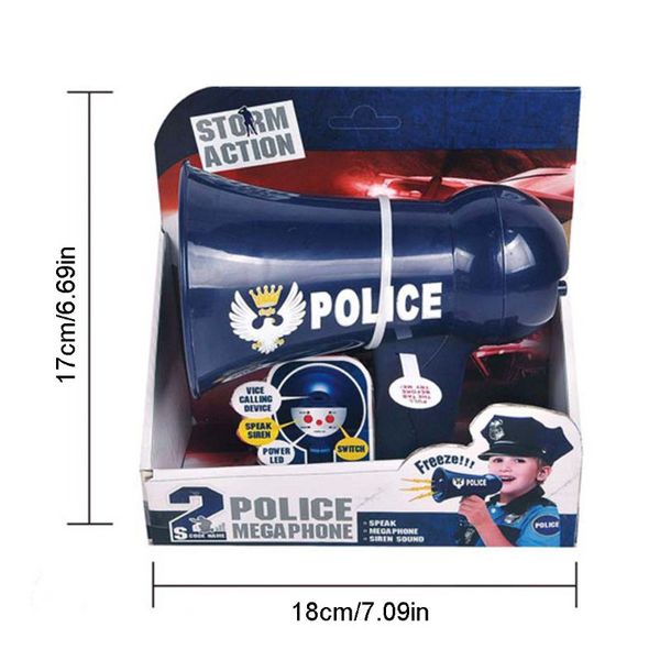 

40jc megaphone for kids pretend police props for kids children police siren toys