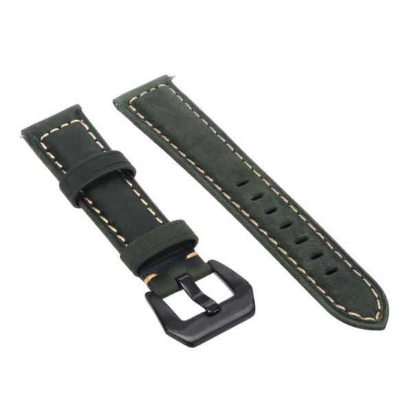 

watch bands shelhard 1pc quality genuine leather band strap for samsung galaxy 42 /46mm universal quick replacement straps, Black;brown