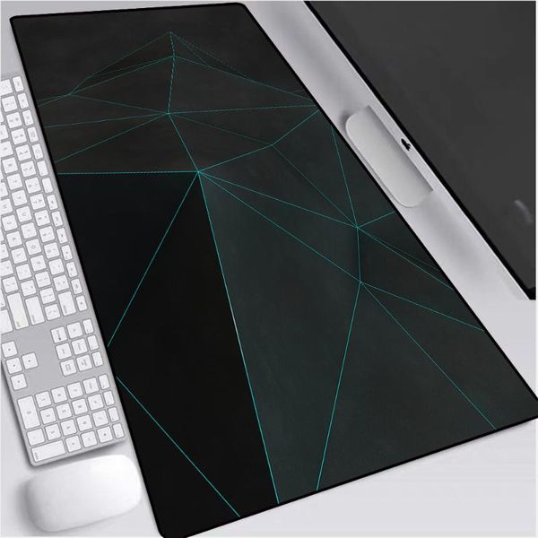 

mouse pads & wrist rests xgz black irregular hexagonal pad xxl gamer lapnon-slip desk mat gaming accessories desks