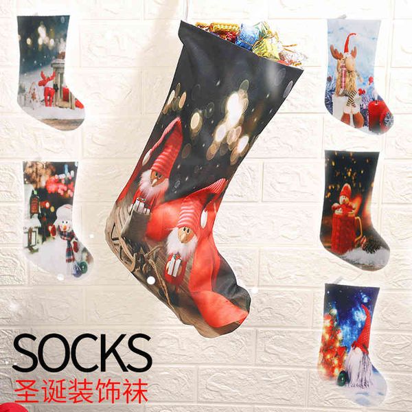 

christmas family decorations new large socks decorative supplies santa gift bag