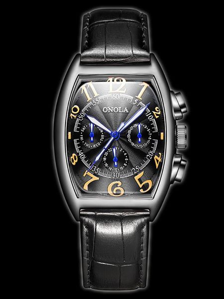 

wristwatches men's watches multifunctional tourbillon automatic mechanical watch waterproof relogio masculino, Slivery;brown