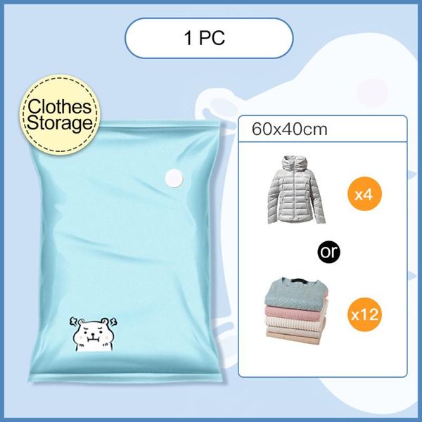 

storage bags organizer clothes compression air vacuum bag clothing reusable moisture-proof space saver household sack