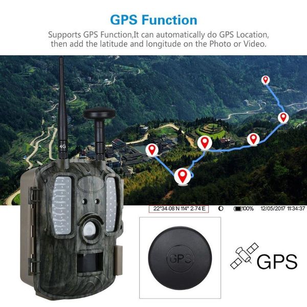 

hunting cameras bl480l-p game with gps 4g lte trap 12mp wild