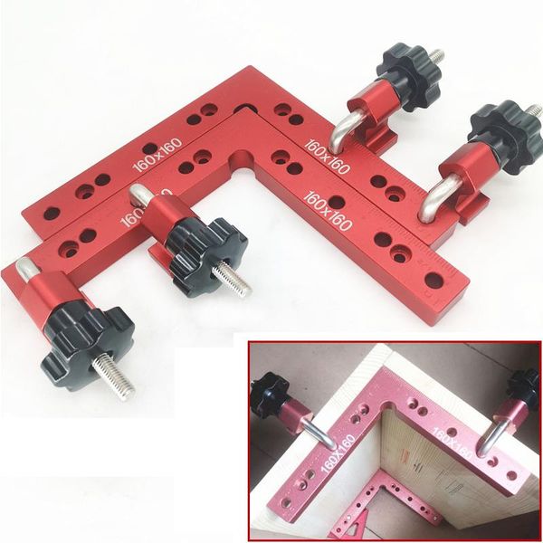 

professional hand tool sets woodworking adjustable corner clamping ruler aluminium alloy right angle clamps l-shaped auxiliary fixture posit