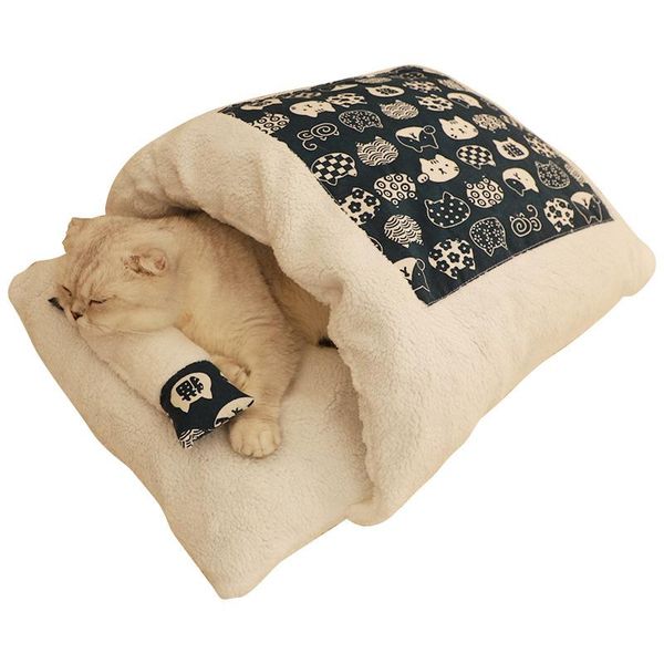 

kennels & pens pet dog akcesoria bed removable sleeping bag hammock beds for lounger flannel cat house winter warm pets small dogs sofa mat