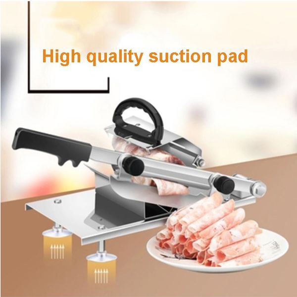

meat grinders stainless steel slicer frozen lamb beef cutter thickness adjustable crusher machine household & commercial