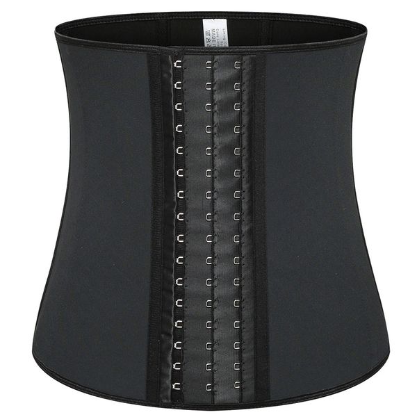 

latex waist trainer girdle belly tummy slimming body shapers 9 steelbones 3 layers corset cincher for women shaping fitness workout sauna sw