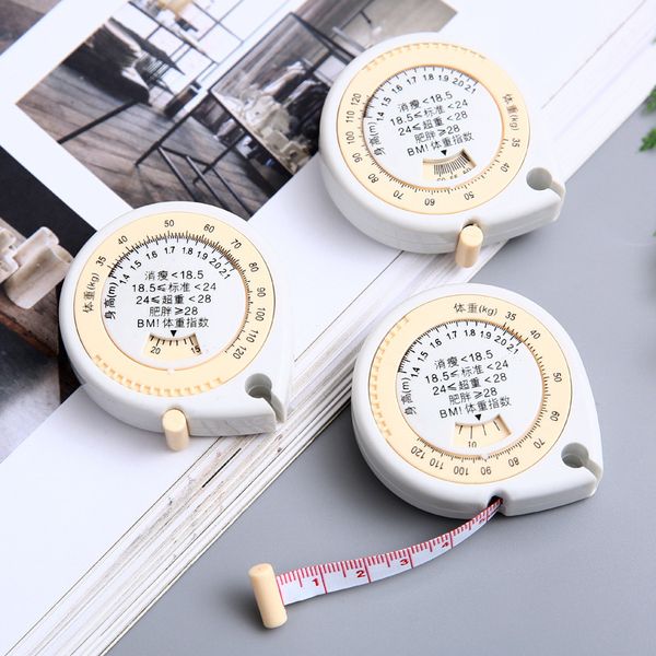 

bmi health tape portable tape waist circumference hip circumference mini water drop auto retractable three dimensional measuring tape