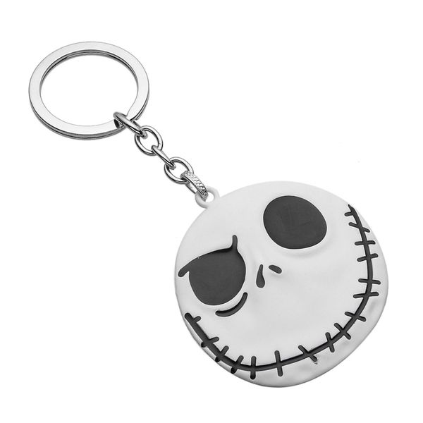 

Animation Cartoon The Nightmare Before Christmas Jack Skellington Skull Alloy Key Chains Keychain Key Chain Keyring Accessories