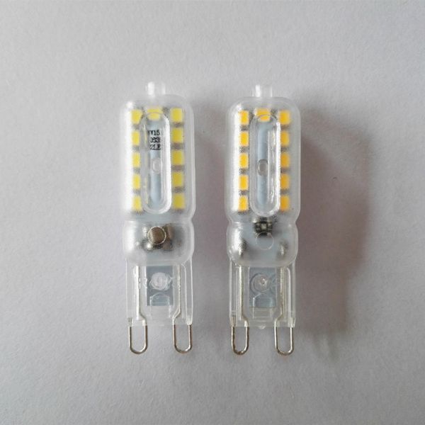 10 pcs lâmpadas de dimmable g9 4w 300-400 lm luzes de bi-pino de LED 2835smd quente fresco lâmpada branca AC 220V