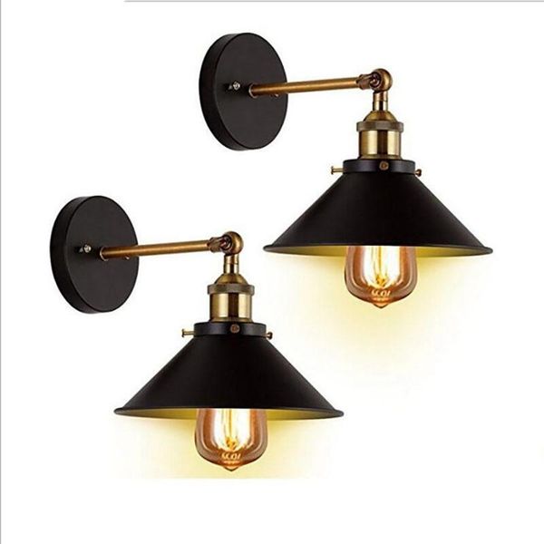 

wall lamp vintage e27 base industrial sconces ac90-260v light for indoor lighting adjustable retro loft bedroom
