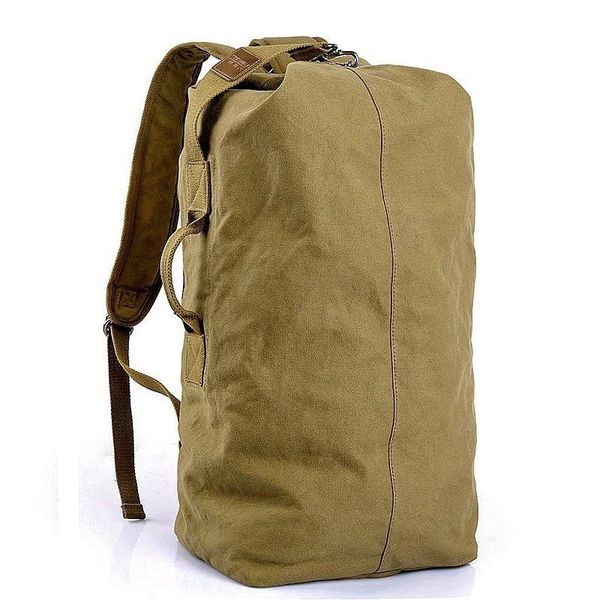 

outdoor bags 35l canvas military backpack tactical hiking camping travel bag for hunting fishing rucksack gym fitness sports handbags