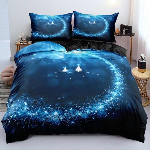 

bedding sets 3d duvet cover and pillowcase(s) snow,tree christmas white grey quilt covers set 3-piece king bed linens beddings