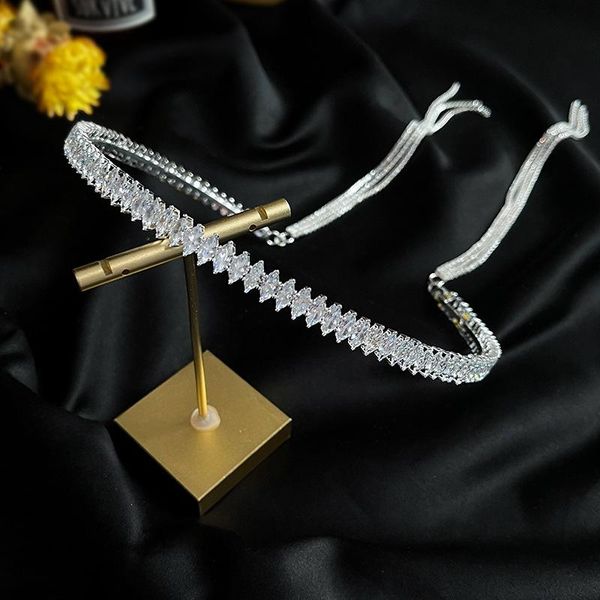 

hair clips & barrettes tiara zirconia headwear crown hairband crystal riborn headband bridal banquet dress accessories wedding jewelry, Golden;silver