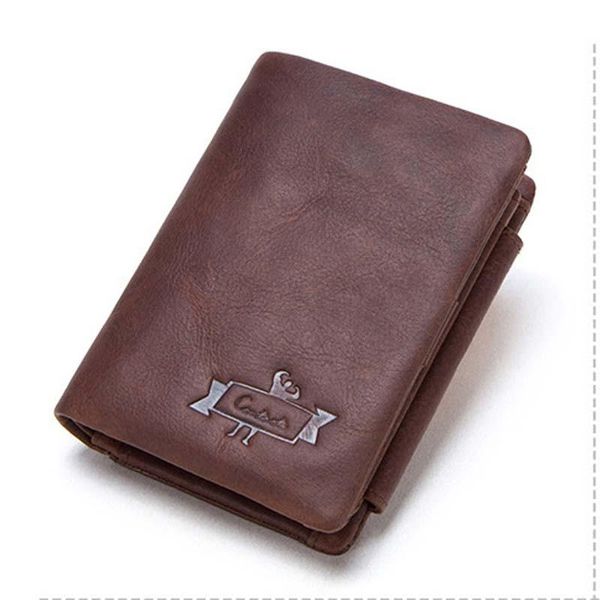 

wallets genuine leather male's vintage hasp design men money bag zipper pocket card holder standard coin purse in brown, Red;black