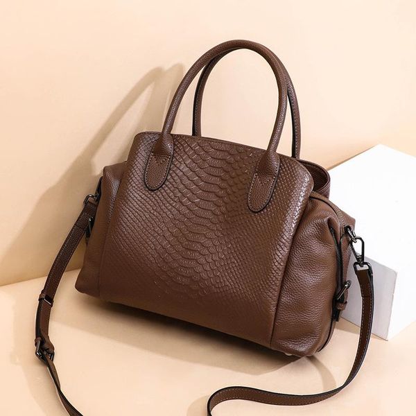 

evening bags bag 2021 leather tote crocodile pattern women's one shoulder portable messenger large capacity purse