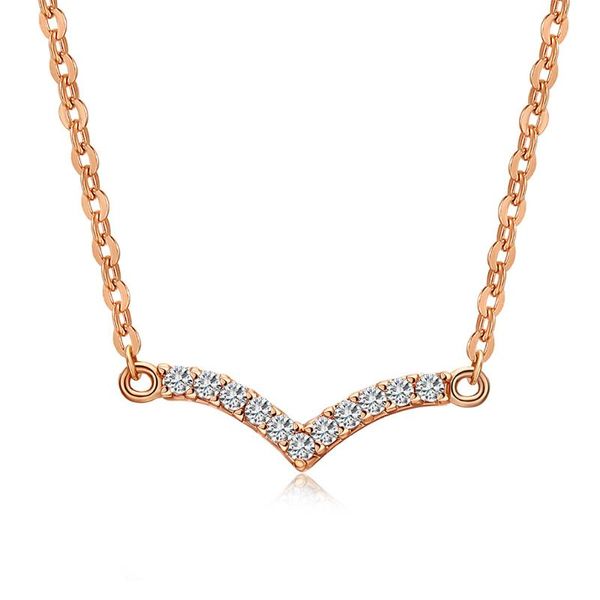 

pendant necklaces women jewelry gold color plated chain necklace inlaid cz bird shape a1472, Silver