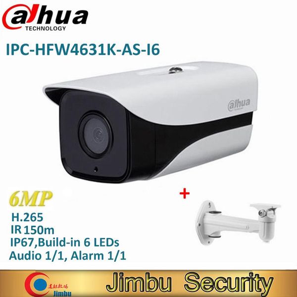 

dahua ipc-hfw4631k-as- 6mp stellar ip camera h.265 ir150m built-in sd card audio alarm interface poe cctv video cameras