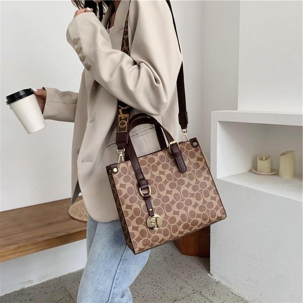 

new printing pu urban korean simple of 2021 female version shoulder bag leather the handbag messenger pqxox