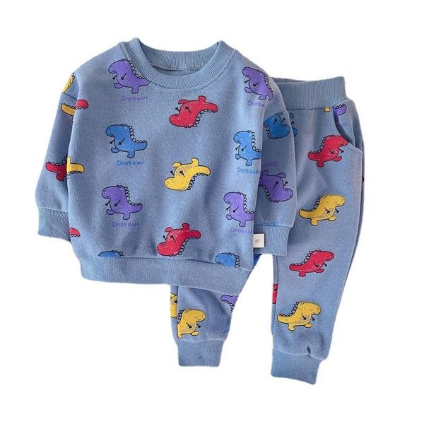 

clothing sets autumn baby girls cartoon clothes children t-shirt pants 2pcs/sets spring kids cotton tracksuit toddler casual boy, White