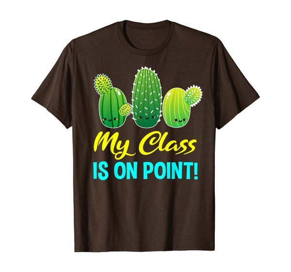 

my class is on point cute cactus cacti gifts teacher t-shirt, White;black