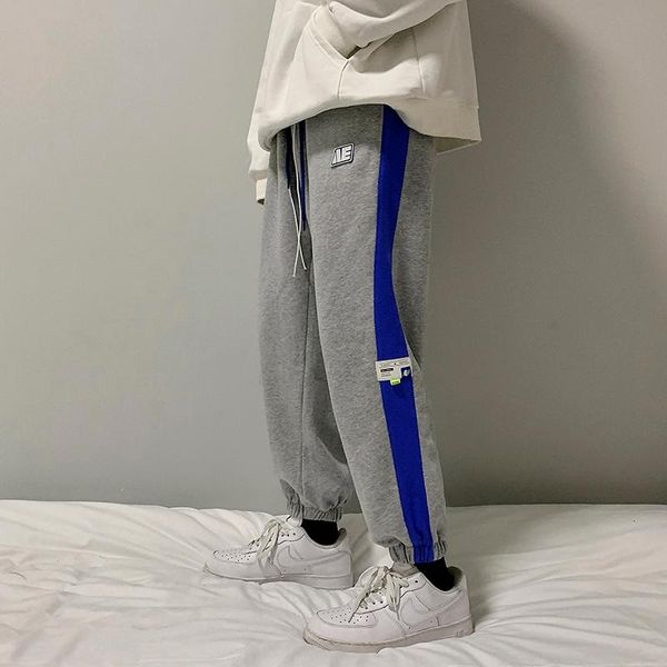 

men's pants 2021 fall trendy sports loose casual sweatpants, Black