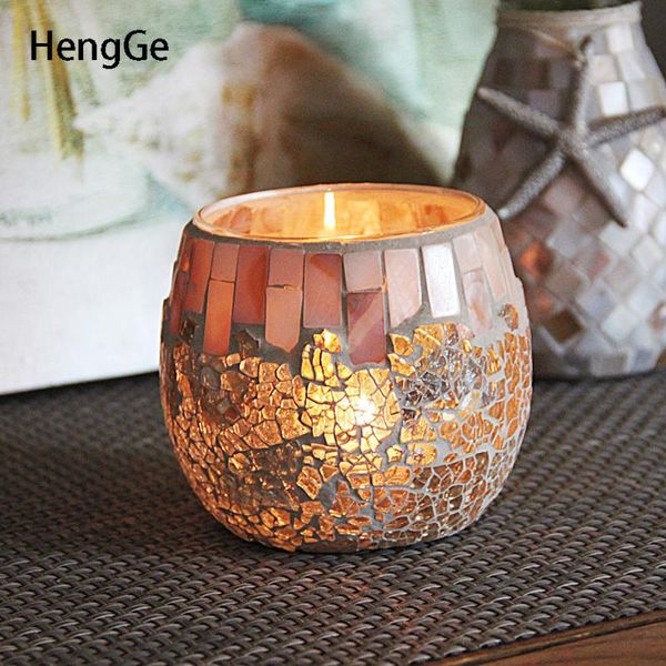 

candle holders creativity shells glass candelabra european ice crack holder candlelight dinner dining table decor home accessories gift