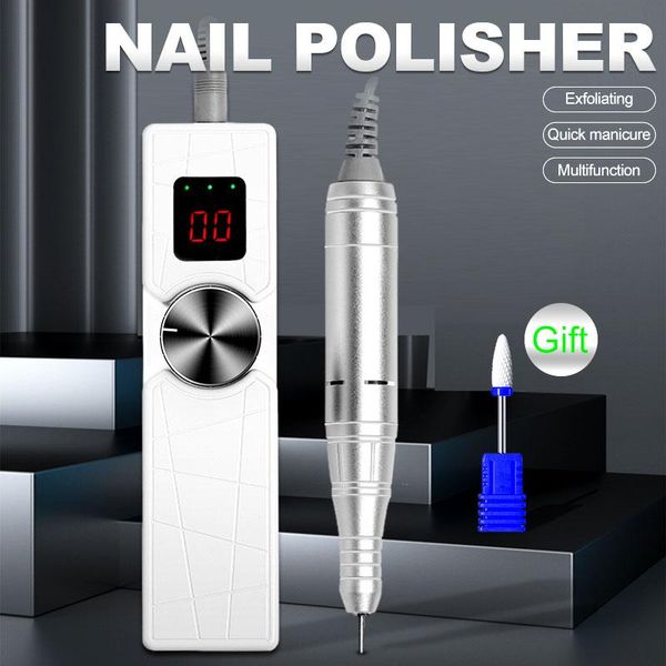 

nail drill & accessories professional electric file apparatus for manicure set 42w cutter remove gel polisher milling peeling machine