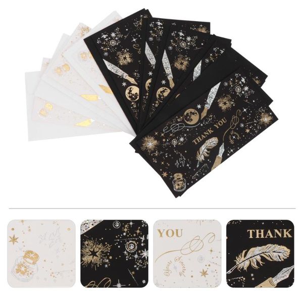 

greeting cards 10pcs creative message thank you (assorted color)