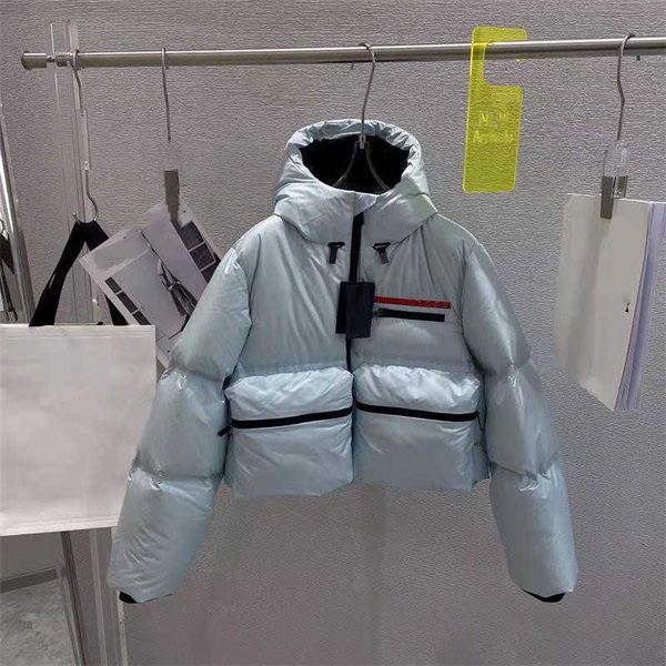 

21ss down jackets womens hooded winter designer parkas long coats windbreaker casual outdoor warmth waist outerwear, Black