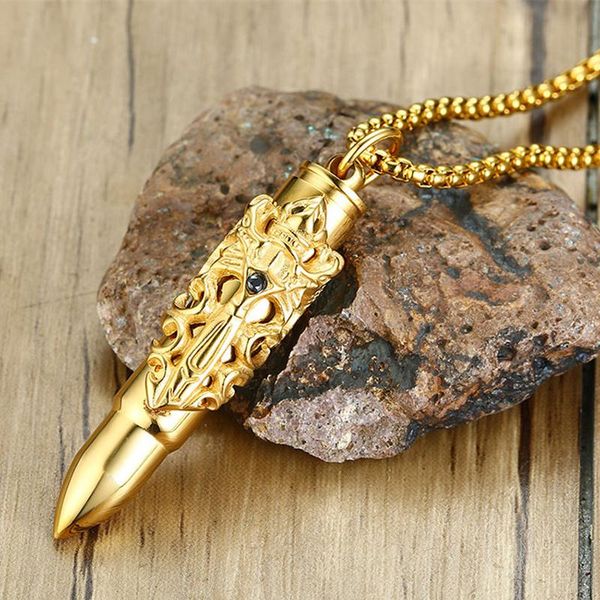 

chains trendy jewelry titanium steel openable pendant necklace men's personality domineering double dragon sword, Silver