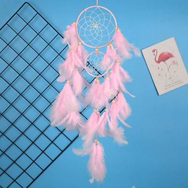 

1 pcs dreamcatcher feather handmade braided wind chimes art for wall hanging car home decoration gifts