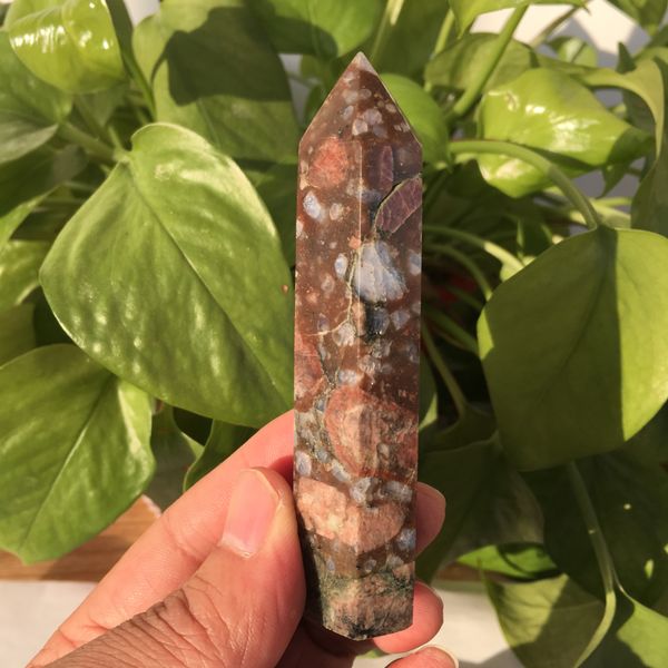 

natural blue glitter stone pillar point obelisk healing decorative natural stones and minerals