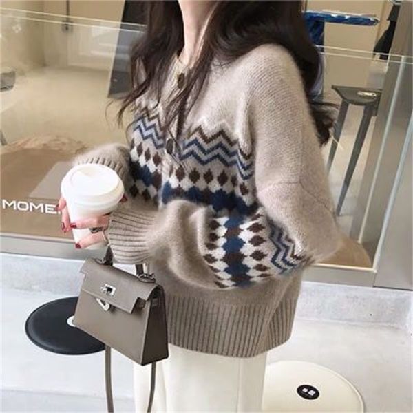 

women's sweaters autumn women clothes oversize womens sweaters vintage autumn released winter cardigan mesh sweater maxi button milr, White;black