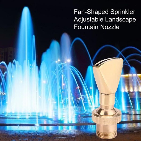 

watering equipments all copper adjustable fan-shaped sprinkler landscape fountain fan nozzle water curtain design nozzles