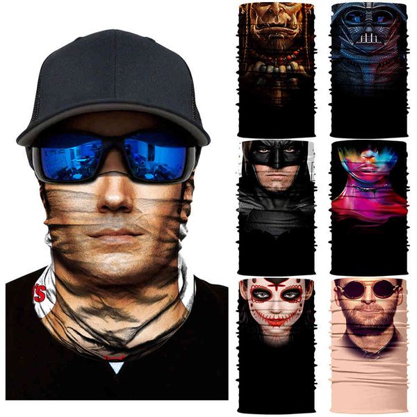 

3d sunscreen magic scarf skull clown bib cover riding mask fishing men and women