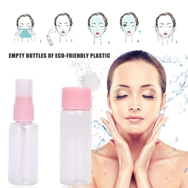 

storage bottles & jars professional travel points bottling 2pcs plastic spray empty cosmetic mini shampoo make up containers