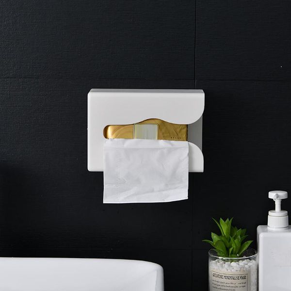 

tissue boxes & napkins punch-kitchen paper storage box, drawer bathroom seamless wall-mounted holder, toilet box