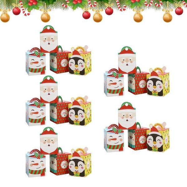 

christmas decorations 20 pcs apple storage boxes festive cartoon packing eve paper containers (random pattern)