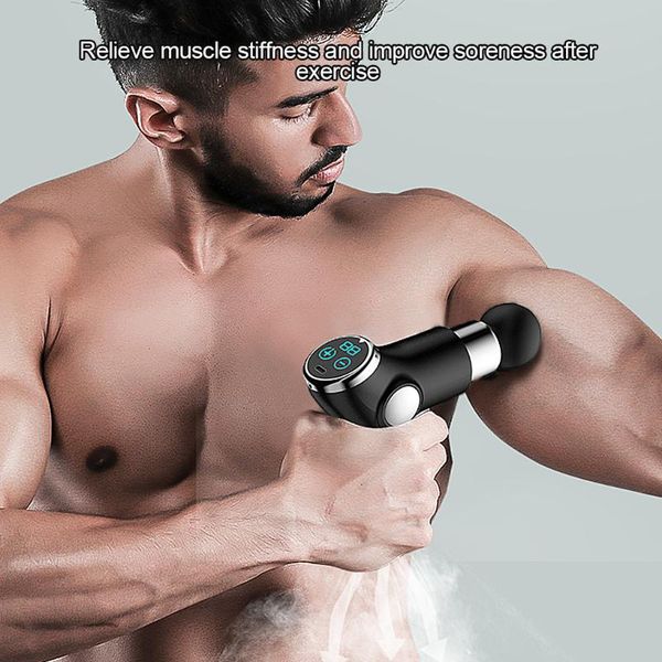 

massage gun muscle mini pocket 32 speed vibration electric back neck massager for body deep relief pain slimming fascial
