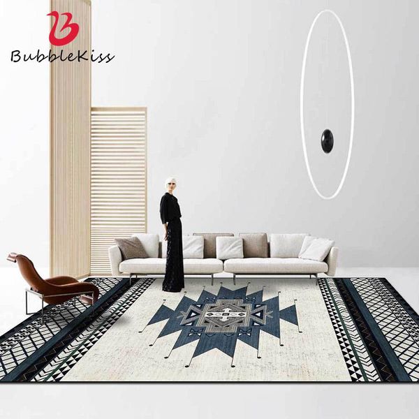 

carpets bubble kiss ethnic style grey blue rugs home decor customized for living rom geometric pattern floor mat