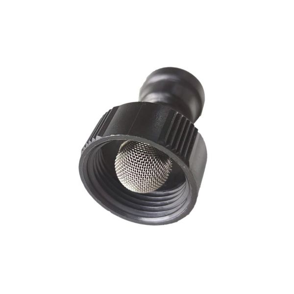 

3/4 female straight connector with stainless steel mesh filter slip lock 1/4 od tube water tap joint 2 pcs watering equipments