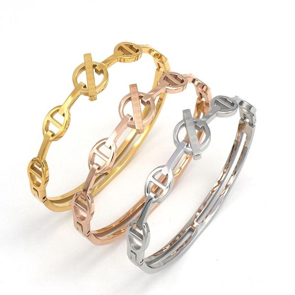 

classic design zircon roman numerals bracelets & bangles women fashion jewelry wholesale bangle, Black