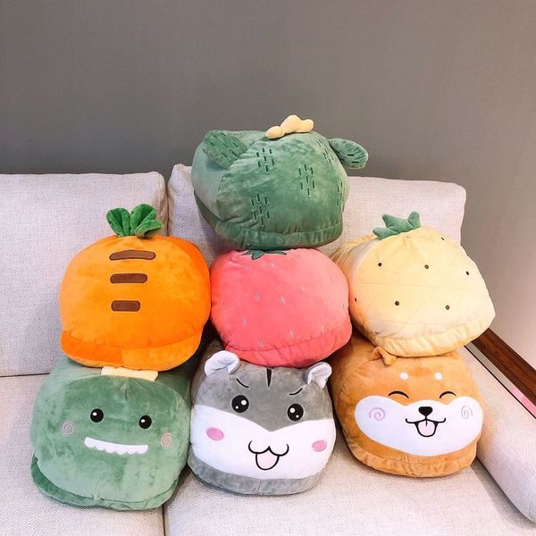 

baby chai dog pillow doll cute girl sleeping warm feet slippers net red toy same