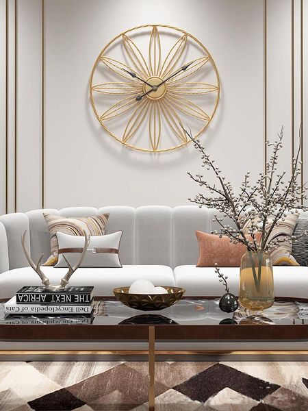 

wall clocks 60cm 50cm metal oversized minimalist home decoration silent clock