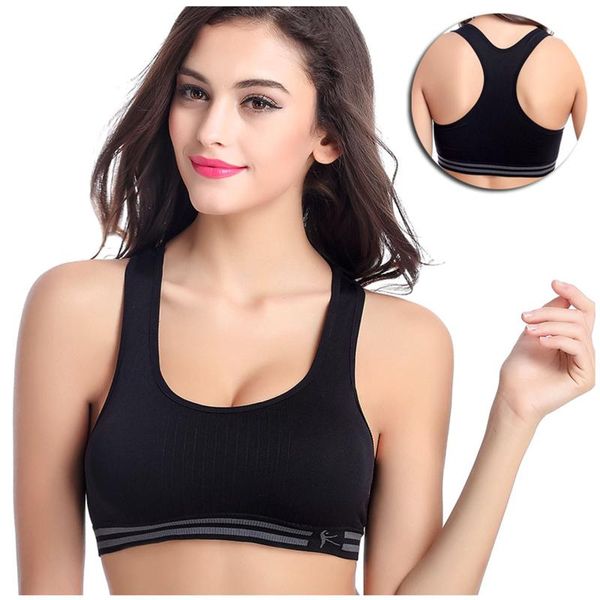 

25# women sports bras seamless stretch sport bra padded fitness tank workout gym yoga vest athletic shockproof clothing, White;black