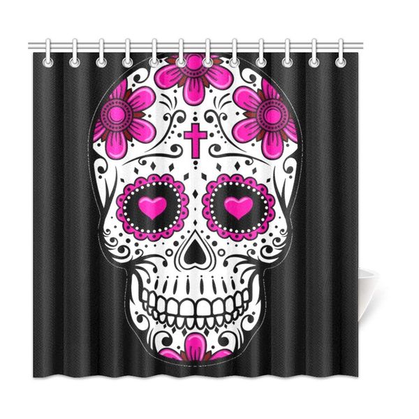

cuxweot diamond skull home bath decor polyester fabric shower curtain bathroom sets 72 x 72 inches