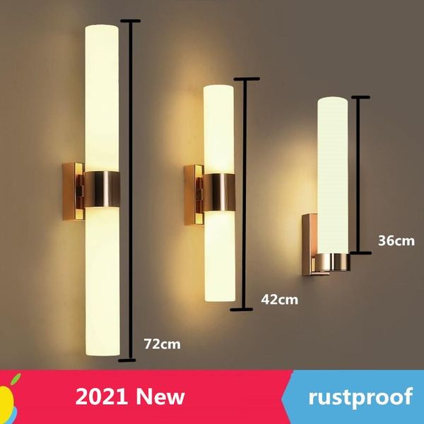 

wall lamp 2021 led double heads decoration light for el bedroom bedside balcony stairs creative background 85-265v