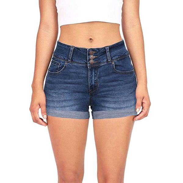 

low waist ladies shorts jean women summer plus size booty denim fitness mini short spodenki damskie 7.2a women's jeans, Blue